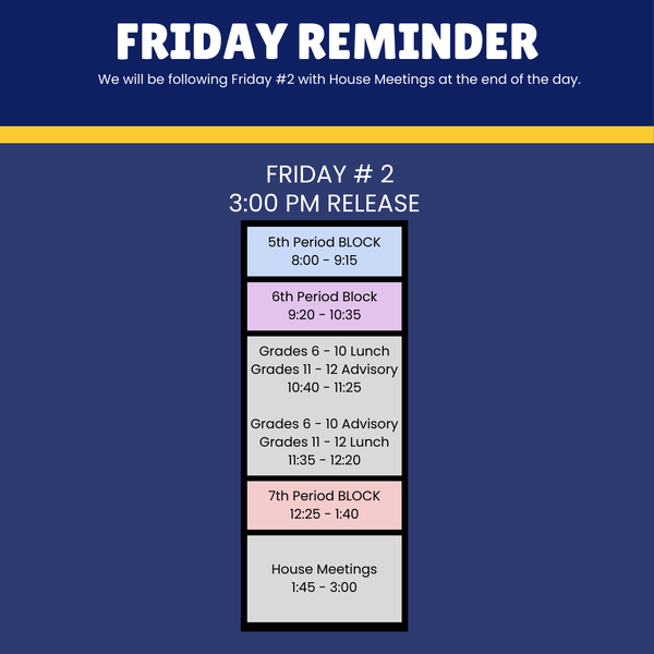 Week 2 Schedule