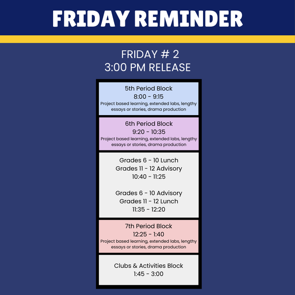 Week 2 Schedule